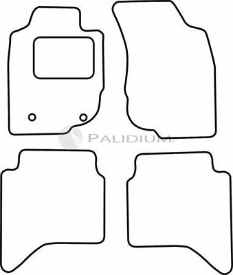 Ashuki PAL18-1717 - Комплект килимків autocars.com.ua