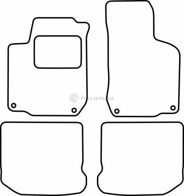 Ashuki PAL18-1780 - Комплект килимків autocars.com.ua