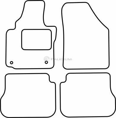 Ashuki PAL18-1786 - Комплект ковриков avtokuzovplus.com.ua