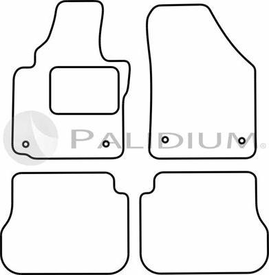 Ashuki PAL18-1791 - Комплект ковриков autodnr.net