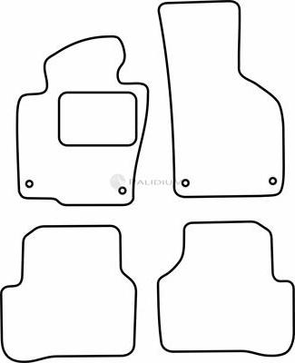 Ashuki PAL18-1829 - Комплект ковриков autodnr.net