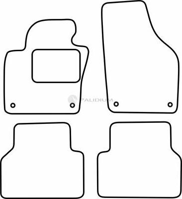 Ashuki PAL18-1846 - Комплект ковриков avtokuzovplus.com.ua