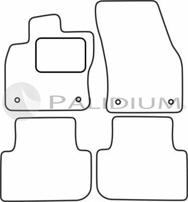 Ashuki PAL18-1847 - Комплект ковриков avtokuzovplus.com.ua