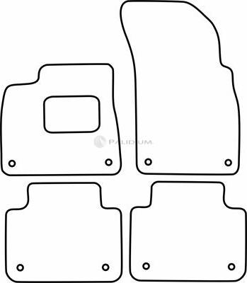 Ashuki PAL18-1851 - Комплект килимків autocars.com.ua