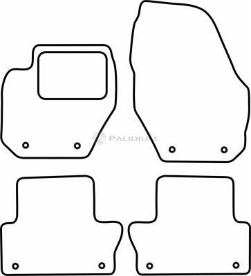 Ashuki PAL18-1905 - Комплект ковриков avtokuzovplus.com.ua