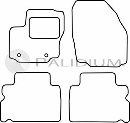 Ashuki PAL18-5488 - Комплект ковриков avtokuzovplus.com.ua