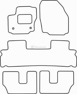 Ashuki PAL18-5528 - Комплект килимків autocars.com.ua