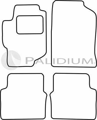 Ashuki PAL18-5554 - Комплект ковриков avtokuzovplus.com.ua