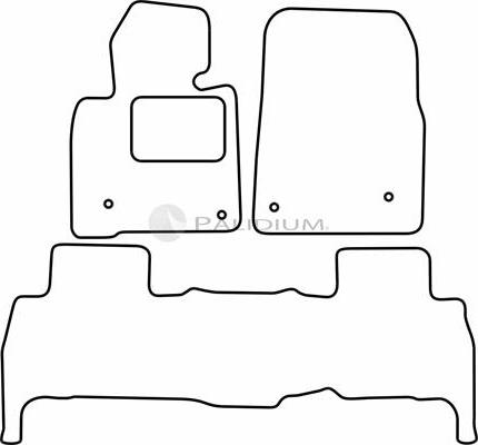 Ashuki PAL18-6726 - Комплект килимків autocars.com.ua