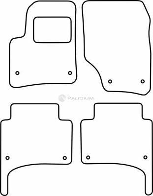 Ashuki PAL18-6848 - Комплект ковриков avtokuzovplus.com.ua