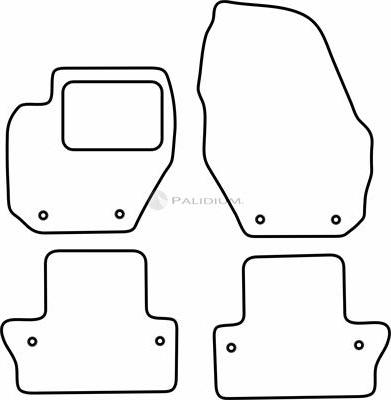 Ashuki PAL18-6895 - Комплект ковриков autodnr.net