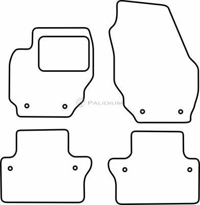 Ashuki PAL18-6903 - Комплект ковриков avtokuzovplus.com.ua