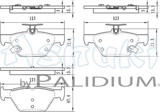 Ashuki S011-59 - Тормозные колодки, дисковые, комплект avtokuzovplus.com.ua