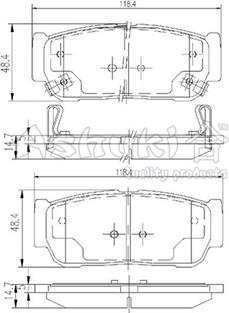 Ashuki SY015-20 - Гальмівні колодки, дискові гальма autocars.com.ua