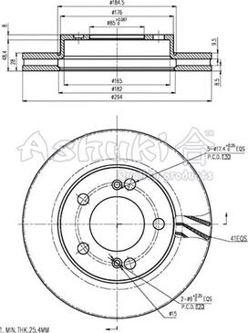 Ashuki SY606-02 - Тормозной диск avtokuzovplus.com.ua