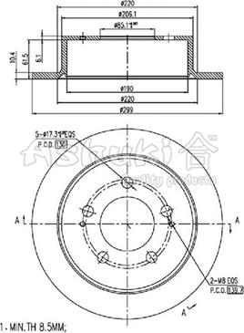 Ashuki SY606-03 - Тормозной диск autodnr.net