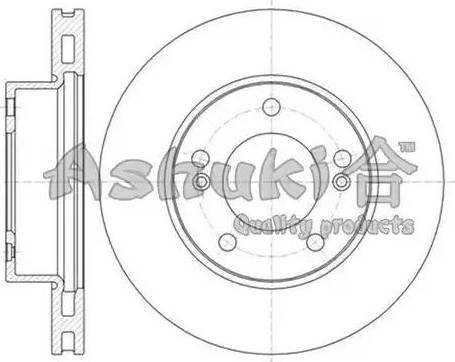 Ashuki SY606-04 - Тормозной диск avtokuzovplus.com.ua