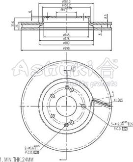 Rotinger RT 21309-GL - Гальмівний диск autocars.com.ua