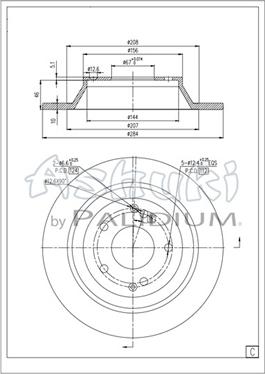 Ashuki SY606-25 - Гальмівний диск autocars.com.ua