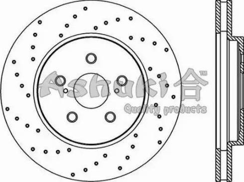 Ashuki T603-22 - Гальмівний диск autocars.com.ua