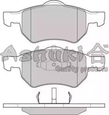 Ashuki US104204 - Тормозные колодки, дисковые, комплект avtokuzovplus.com.ua