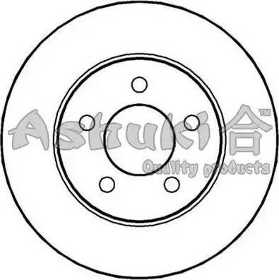 Ashuki US104307 - Тормозной диск autodnr.net