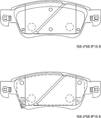 Asimco KD1753 - Тормозные колодки, дисковые, комплект autodnr.net