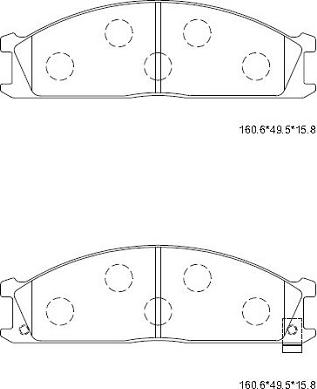 Asimco KD1792H - Гальмівні колодки, дискові гальма autocars.com.ua