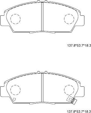 Asimco KD1793 - Гальмівні колодки, дискові гальма autocars.com.ua