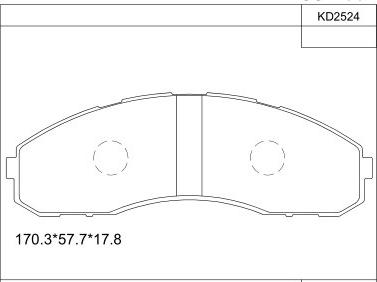 Asimco KD2524 - Гальмівні колодки, дискові гальма autocars.com.ua