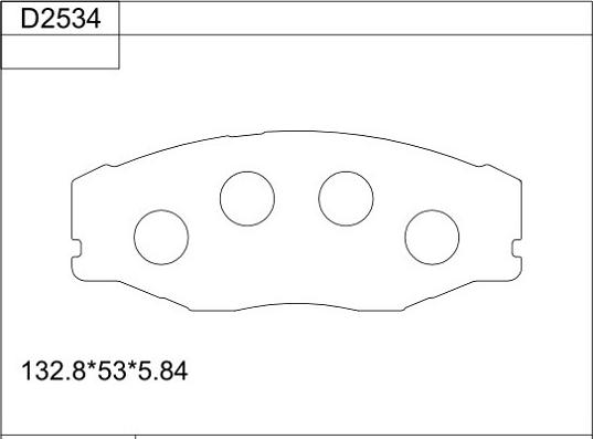 Asimco KD2534 - Гальмівні колодки, дискові гальма autocars.com.ua