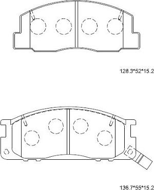 Asimco KD2693 - Тормозные колодки, дисковые, комплект avtokuzovplus.com.ua