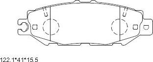 Asimco KD2705 - Тормозные колодки, дисковые, комплект autodnr.net