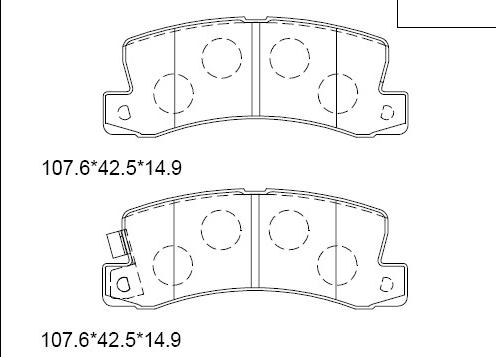 Asimco KD2732 - Тормозные колодки, дисковые, комплект avtokuzovplus.com.ua