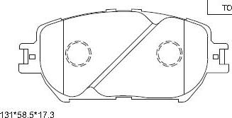 Asimco KD2739 - Гальмівні колодки, дискові гальма autocars.com.ua