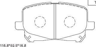 Asimco KD2748 - Тормозные колодки, дисковые, комплект avtokuzovplus.com.ua