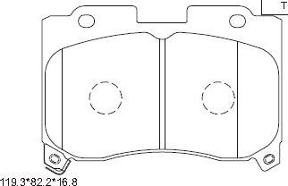 Asimco KD2762 - Тормозные колодки, дисковые, комплект avtokuzovplus.com.ua