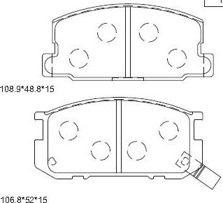 Asimco KD2769 - Тормозные колодки, дисковые, комплект avtokuzovplus.com.ua