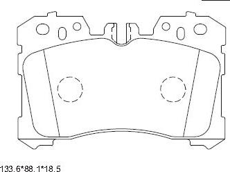 Asimco KD2778 - Гальмівні колодки, дискові гальма autocars.com.ua