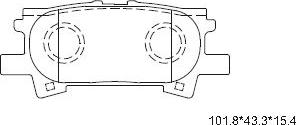 Asimco KD2783 - Тормозные колодки, дисковые, комплект avtokuzovplus.com.ua