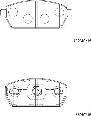 Asimco KD3311 - Тормозные колодки, дисковые, комплект avtokuzovplus.com.ua