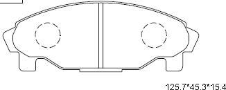 Asimco KD3714W - Тормозные колодки, дисковые, комплект autodnr.net