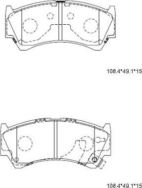 Asimco KD3733F - Гальмівні колодки, дискові гальма autocars.com.ua