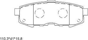 Asimco KD3759 - Тормозные колодки, дисковые, комплект avtokuzovplus.com.ua