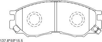 Asimco KD4231 - Тормозные колодки, дисковые, комплект autodnr.net