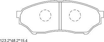 Asimco KD4264 - Тормозные колодки, дисковые, комплект avtokuzovplus.com.ua