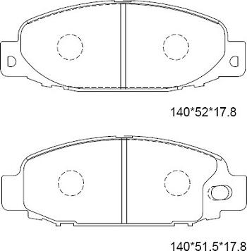 Asimco KD4343 - Гальмівні колодки, дискові гальма autocars.com.ua