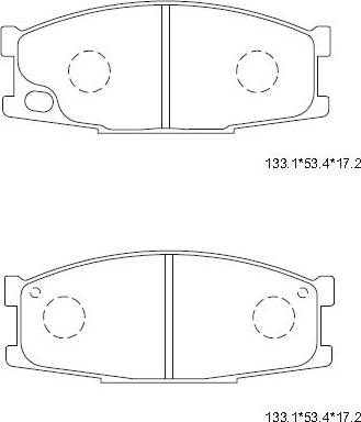 Asimco KD4348 - Гальмівні колодки, дискові гальма autocars.com.ua