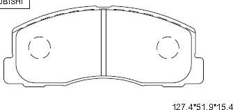 Asimco KD4724 - Гальмівні колодки, дискові гальма autocars.com.ua