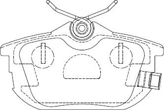 Asimco KD4733 - Тормозные колодки, дисковые, комплект avtokuzovplus.com.ua